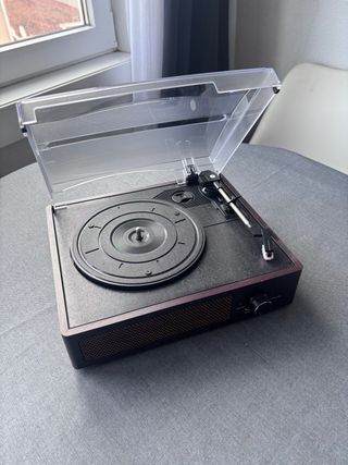 Giradischi Wireless Bluetooth Marrone Nero