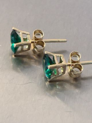 Pendientes Oro 18k Esmeraldas 4.20 Ct Muzo
