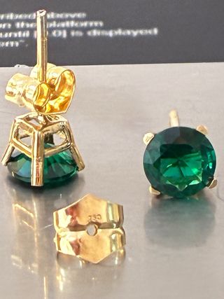 Pendientes Oro 18k Esmeraldas 4.20 Ct Muzo