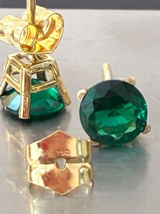 Pendientes Oro 18k Esmeraldas 4.20 Ct Muzo