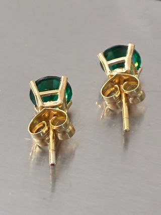 Pendientes Oro 18k Esmeraldas 4.20 Ct Muzo