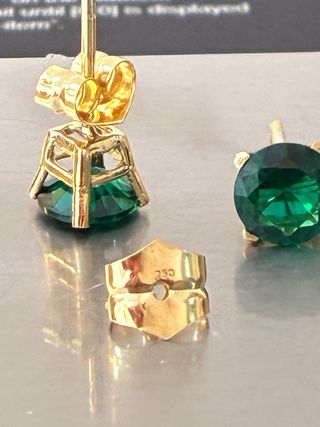 Pendientes Oro 18k Esmeraldas 4.20 Ct Muzo