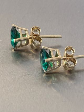 Pendientes Oro 18k Esmeraldas 4.20 Ct Muzo