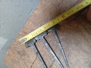 3 Clavos Antiguos Forja Grandes