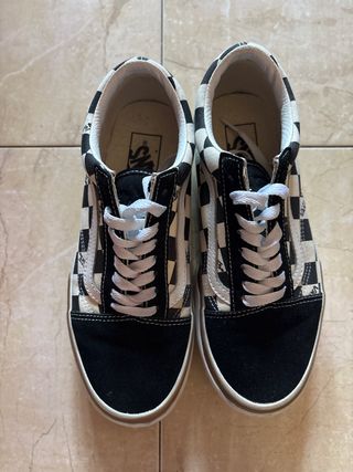 Vans Old Skool Checkerboard Plataforma