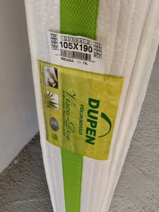 Colchón viscoelástico 105x190 + somier.