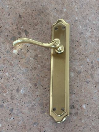 Juegos de 14 Manivela de puerta dorada