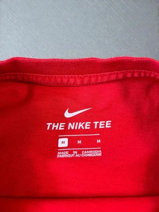 Nike T-shirt Red 00's Big Logo Center
