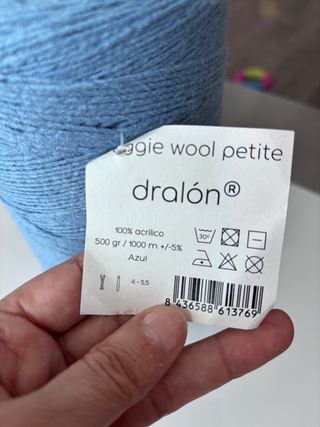 Ovillos veggie woll petite azul CASASOL