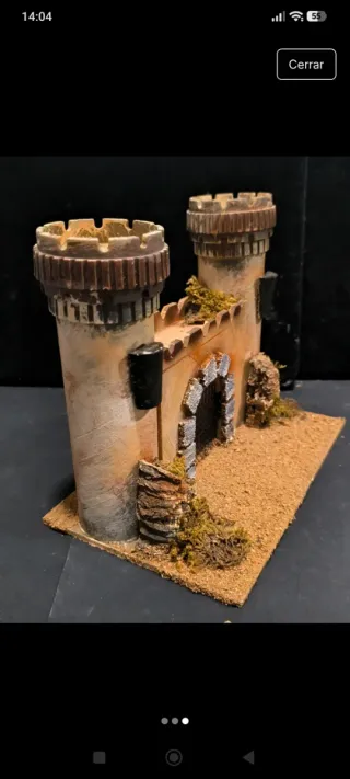 Castello artigianale per presepi