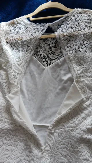 Vestido Vero Moda blanco encaje