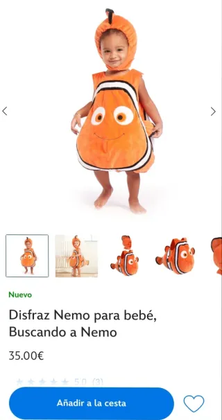 Disfraz Bebé Nemo Disney Store