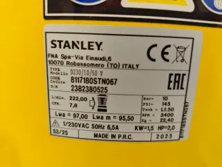 Compresor de aire Stanley sin usar