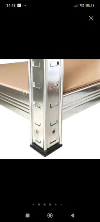 Dos Estanterías metálicas 5 balda medida 180x90x40