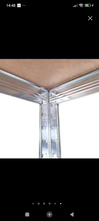 Dos Estanterías metálicas 5 balda medida 180x90x40