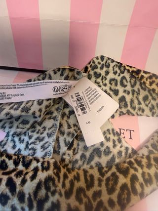 Victoria's Secret Tanga Leopardo Talla L