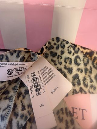 Victoria's Secret Tanga Leopardo Talla L