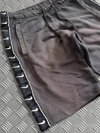 Nike Sport Shorts Stripes Panelled Logo Black