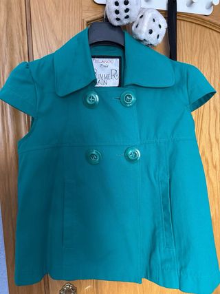 Chaqueta Blanco Talla 38 Verde