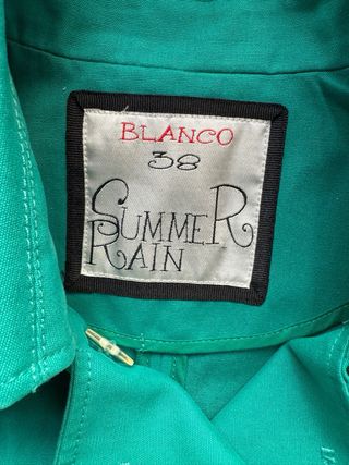 Chaqueta Blanco Talla 38 Verde