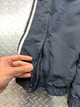 Adidas Track Pants Baggy Dark Blue Y2K...