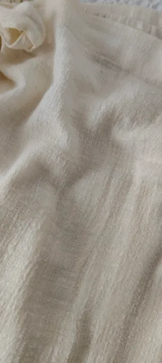 Falda larga de Lino beige Parfois talla M