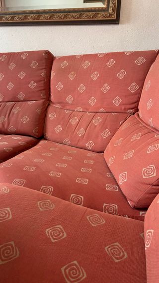 Sofá Rinconera Roja