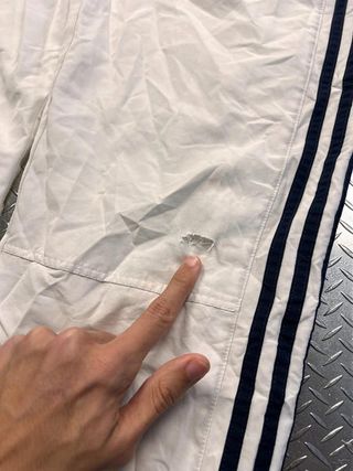 Adidas Track Pants Sport Vintage White Stripes...