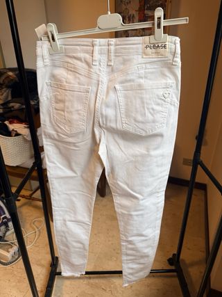 Pantaloni PLEASE bianchi taglia M