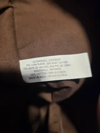 Bolso de piel marrón patchwork