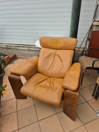 Sillón Stressless Cuero Marrón