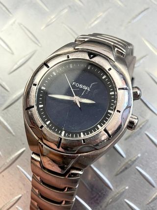 Fossil Blue Diamond Dial Vintage Watch 2000's...