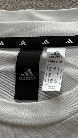Camiseta Adidas Talla XL Logo Grande