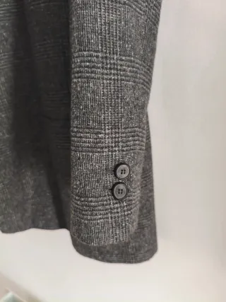 Blazer Zara cuadros gris