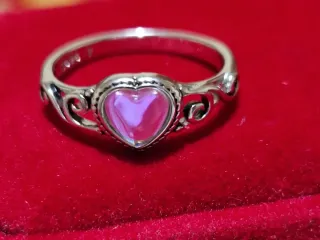 Anello argento sterling placcato rodio