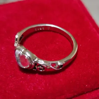 Anello argento sterling placcato rodio