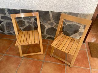 Sillas de madera plegables