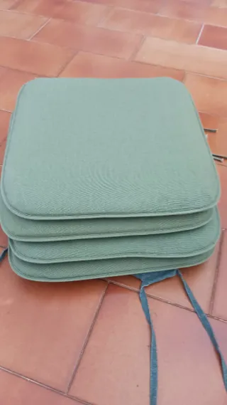 4 Cuscini Verdi per Sedie da Giardino