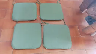 4 Cuscini Verdi per Sedie da Giardino