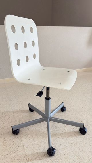 Silla Yules Ikea Madera Blanca.