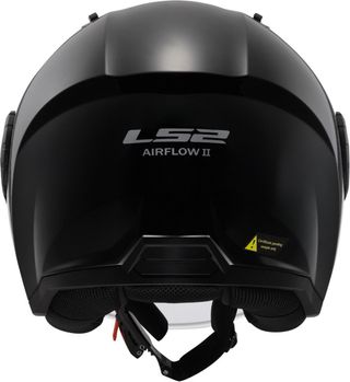 Casco Jet LS2 Air Flow 2 Negro Brillante