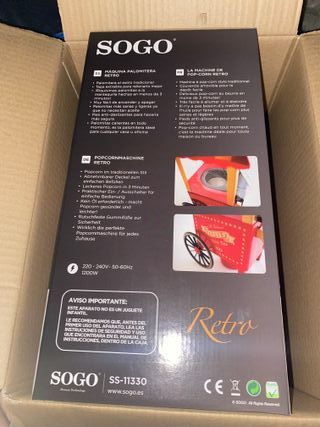 Máquina Palomitera Retro SOGO
