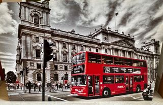 Cuadro Decorativo Londres Bus Rojo
