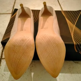 Scarpe décolleté donna beige