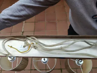 Lámpara Techo 3 Luces regulables en altura.