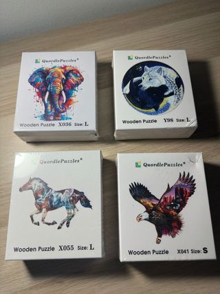 Lote 4 puzzles madera Quordle Puzzles