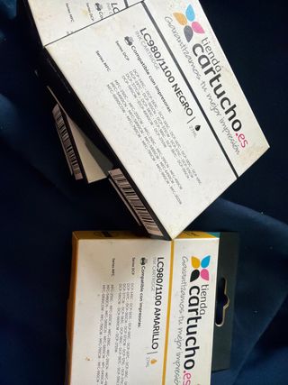 Cartuchos Tinta LC980/1100 Negro y Amarillo