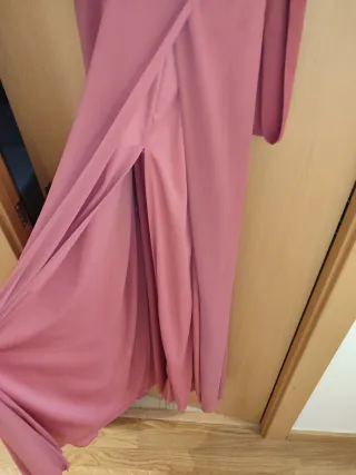 Vestido largo rosa invitada talla M
