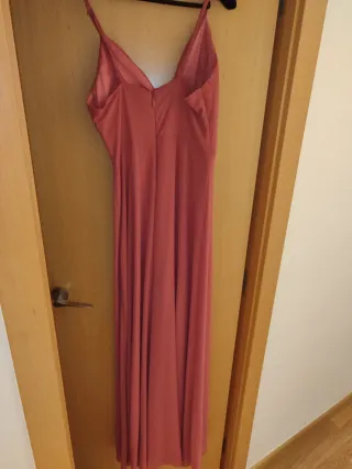 Vestido largo rosa invitada talla M