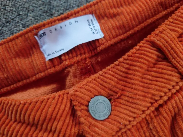 Pantalón pana ASOS naranja